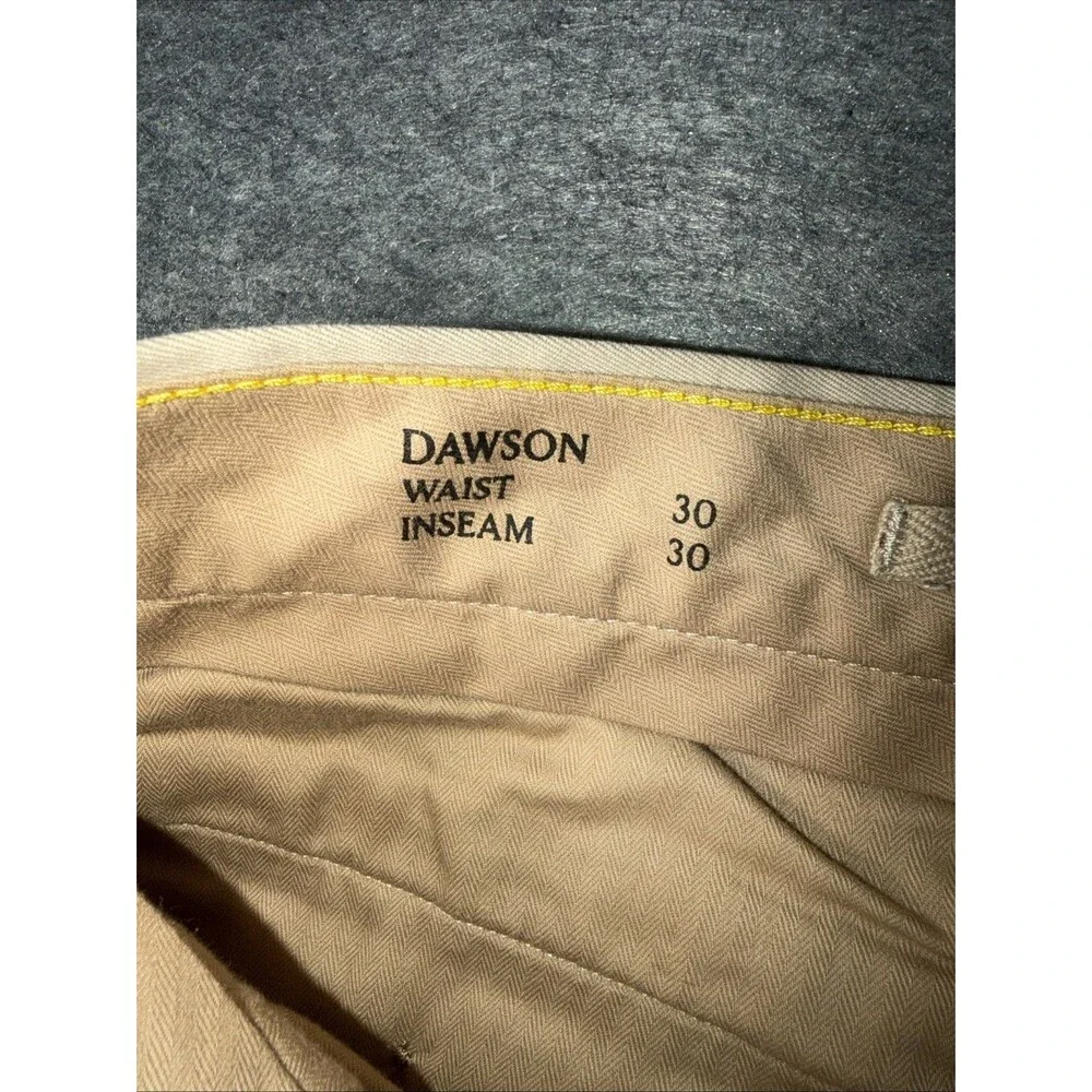 Banana Republic Dawson Chino Pants Khaki Beige Flat Front Mens Size 30x30